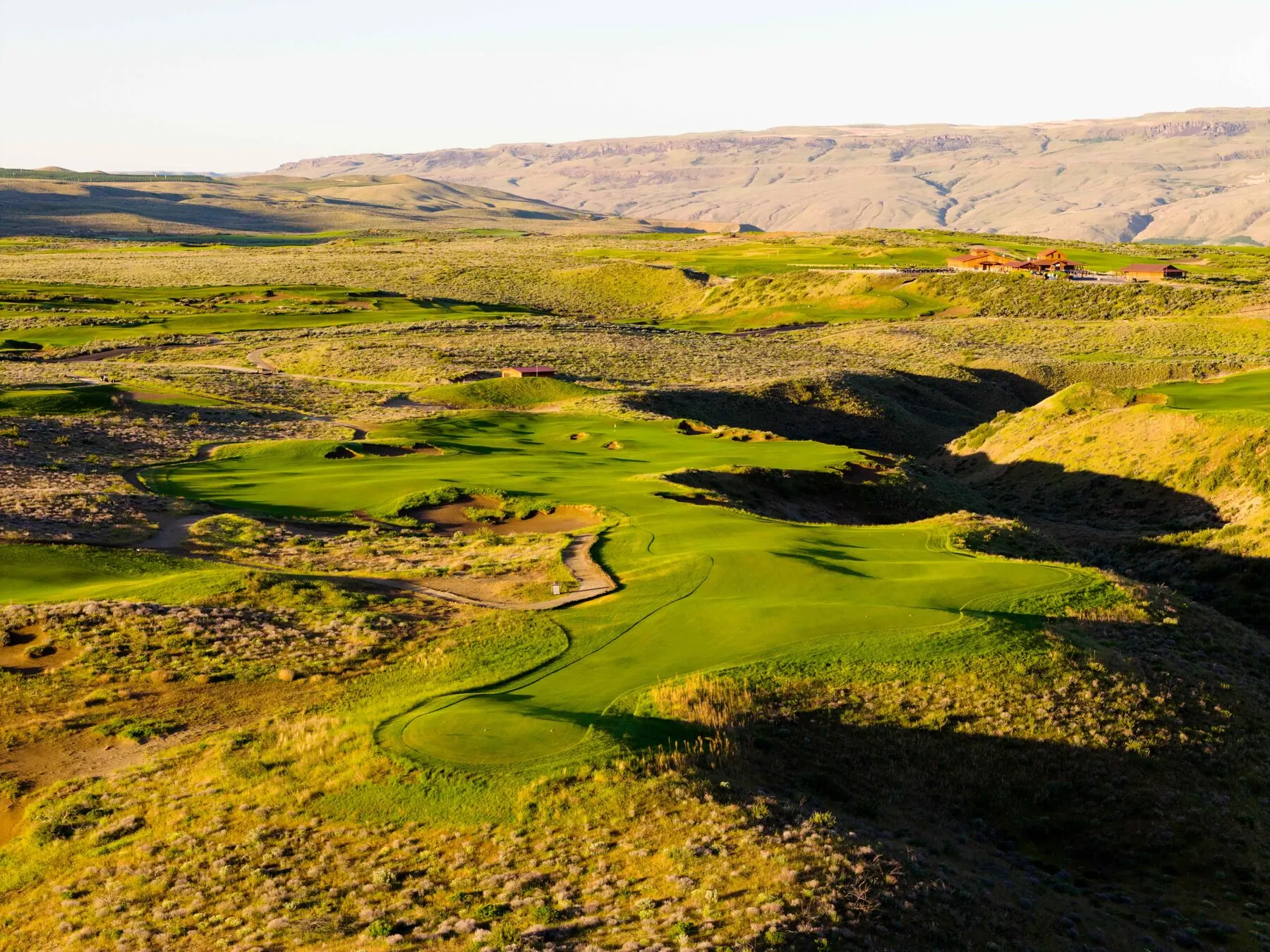Fairway and bunkers at Gamble Sands