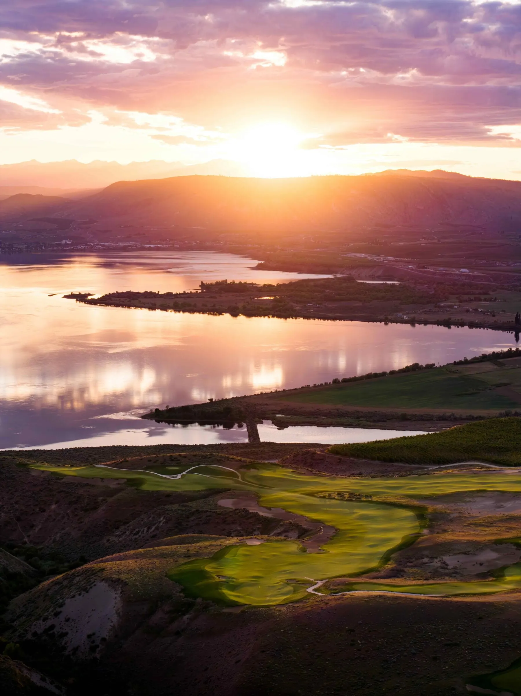 Bunkers and fairway at Gamble Sands