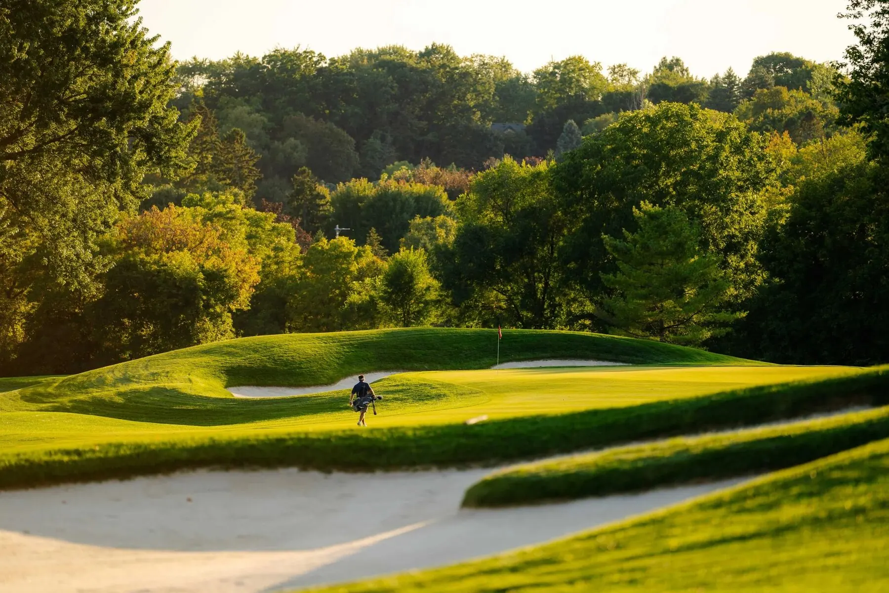 Green and bunkers at Lambton