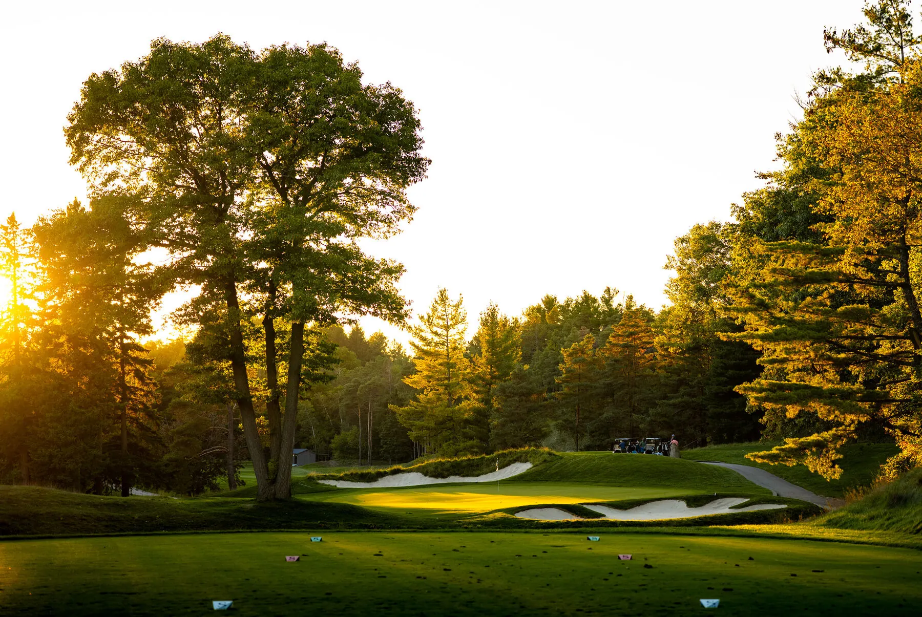 Green and bunkers at Summit